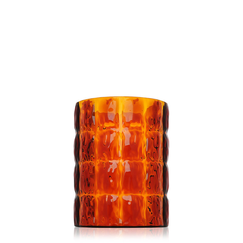 Vase matelassé, Ambre transparent