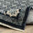Edner Traditional Mosaic Center Deep Blue/ Ivory Area Rug-992304347