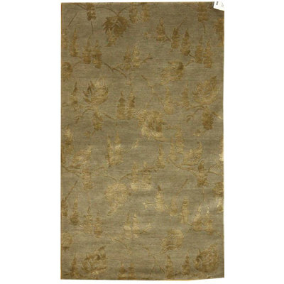 Deciduous One-of-a-Kind 3' X 5' New Age Area Rug Gray