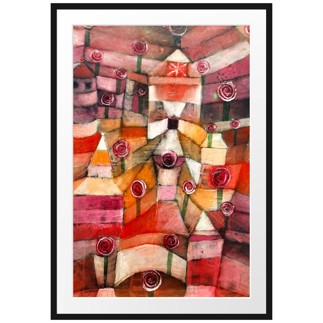 Gerahmter Kunstdruck Rose Garden von Paul Klee