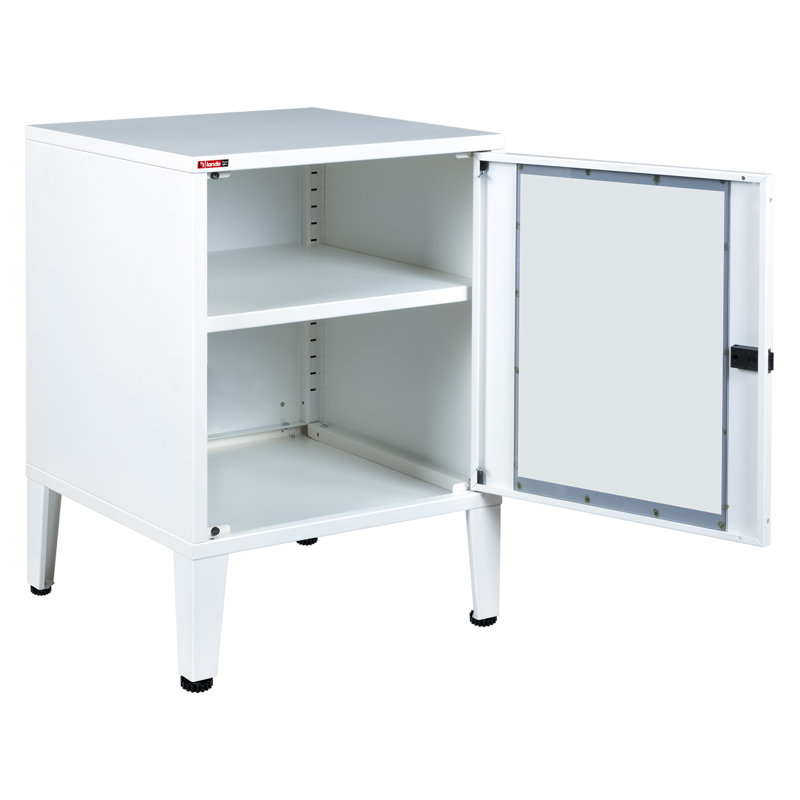 Armoire de rangement à 1 tablette, Blanc mat