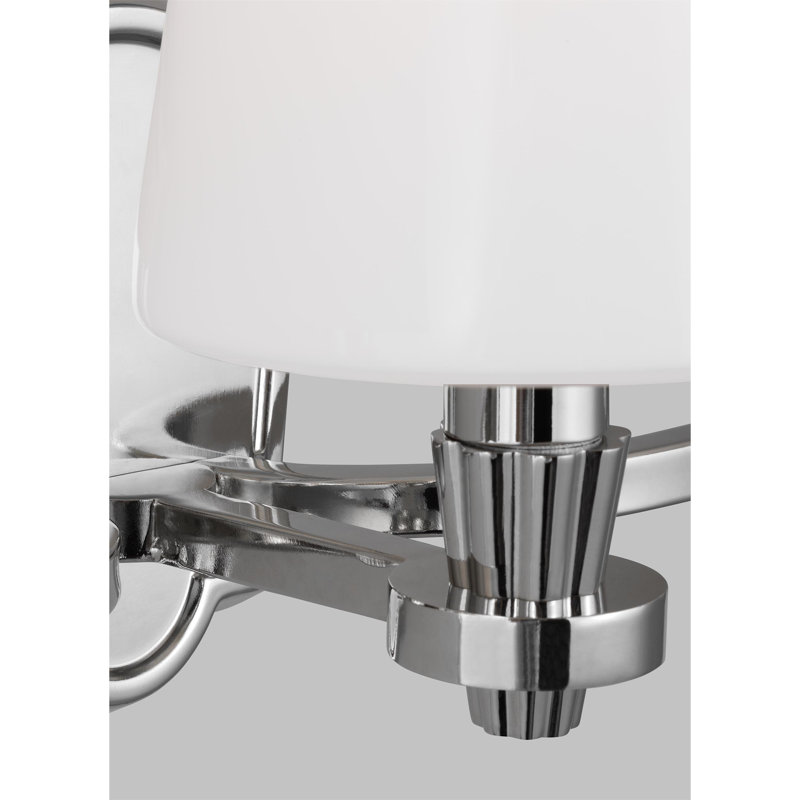 3 Light Alabaster Dimmable Vanity Light, Polished Nickel