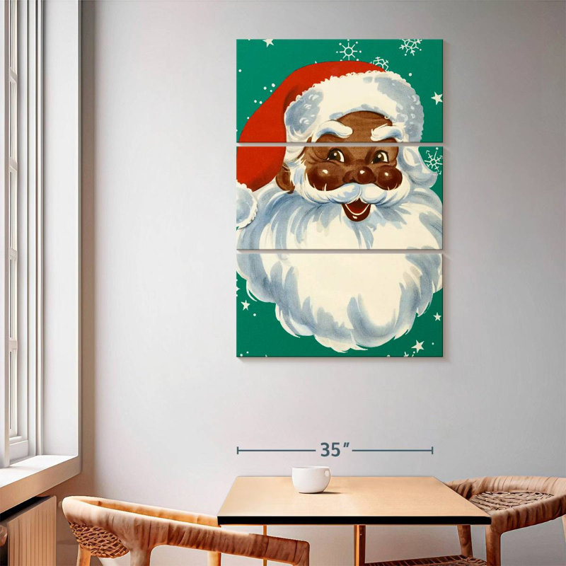 Lelend Black Santa, 65" H x 42" W