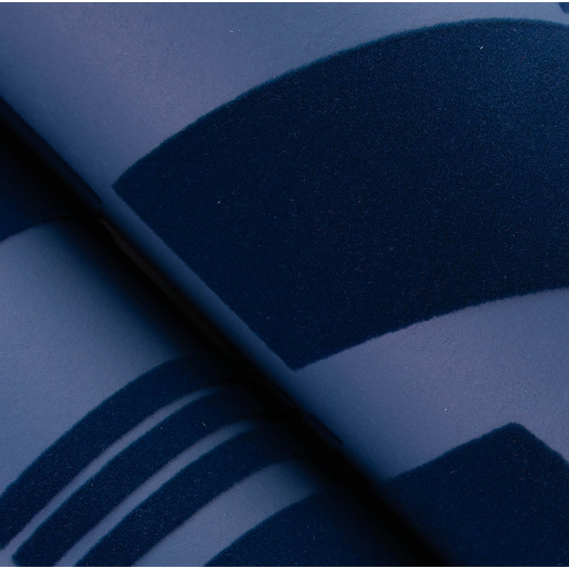 Papier peint Carter, Bleu