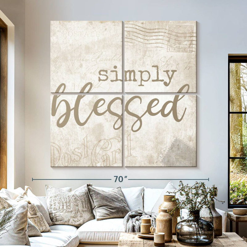 Tergel Postcard Blessed, 57" H x 57" W