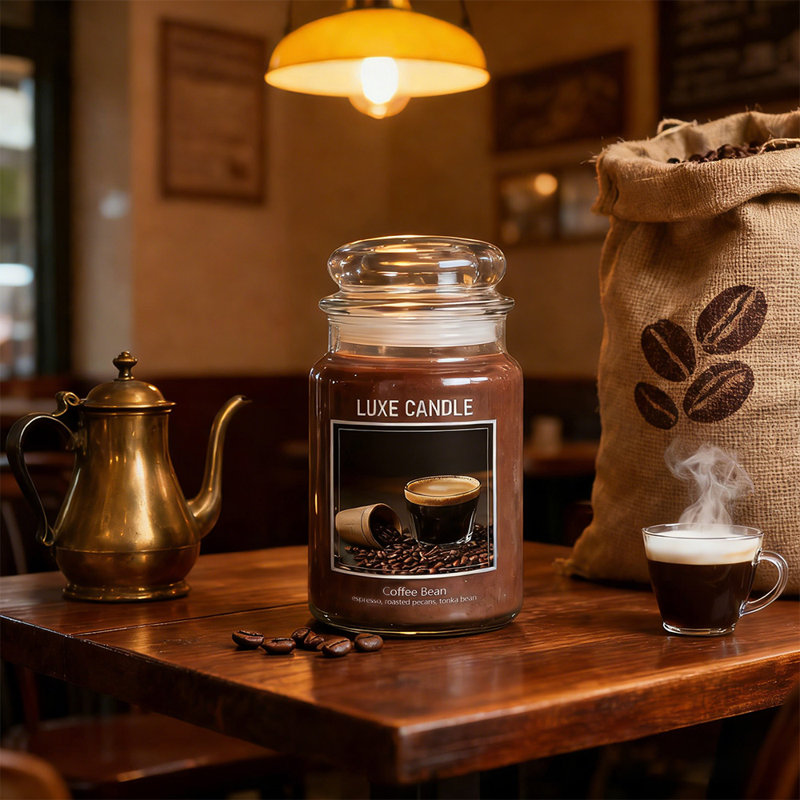 Les bougies parfumées aux grains de café, avec un arôme riche d'espresso et de noix grillées, sont le cadeau idéal pour les amateurs de café