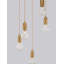 5 - Light Brass Gold Cluster Pendant