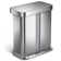 Simplehuman 58L / 15.3 Gallon Hands-Free Dual Compartment Recycling Kitchen Step Trash Can with Lid