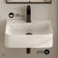 St. Tropez 17" Rectangle Wall-Mounted Sink In Glossy White