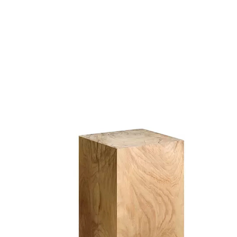 Table d'appoint de patio en bois massif