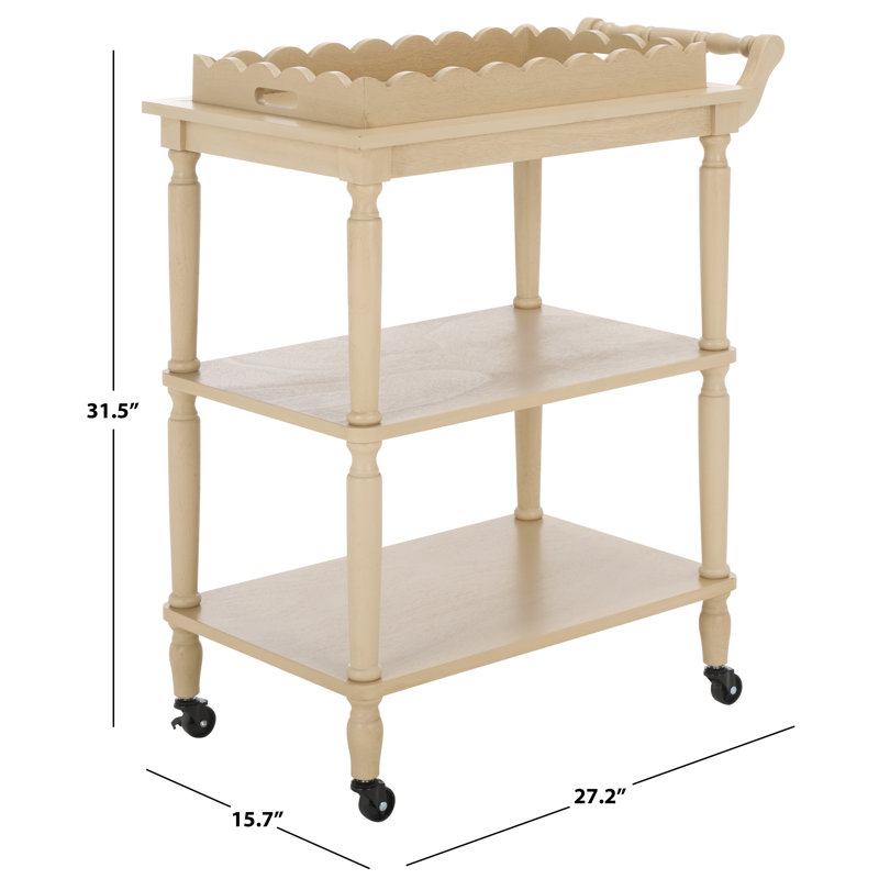 Haven 3 Tier Dining Cart, Natural