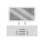 Ensemble de meuble-lavabo simple mural 60 "avec miroir Nile-84818209-84818210-84818218