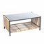 Ensemble de canapé d'extérieur en osier brun à 2 places avec coussin et table New Comming