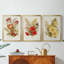 Antique Floral Bouquet IV - Toile tendue avec châssis sur mesure - 3 pièces-1897891298-1897891296
