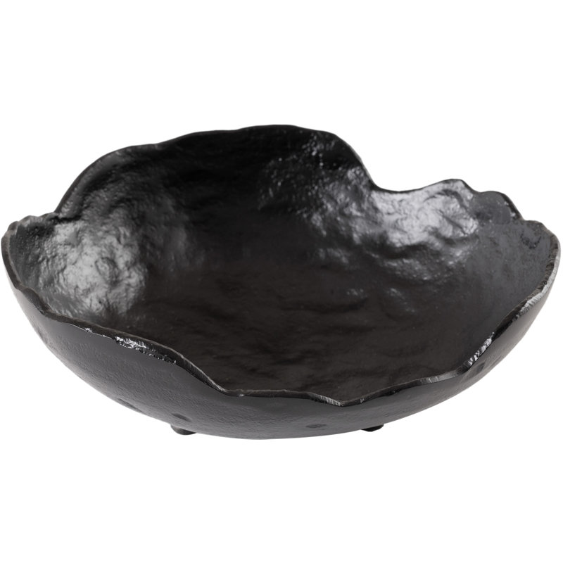 Bol en aluminium noir Calyx, Black