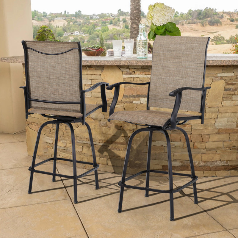 Powder Coated Steel Outdoor Stool