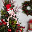 Ensemble de 3 ornements de Noël en peluche bonhomme de neige 12,5 po