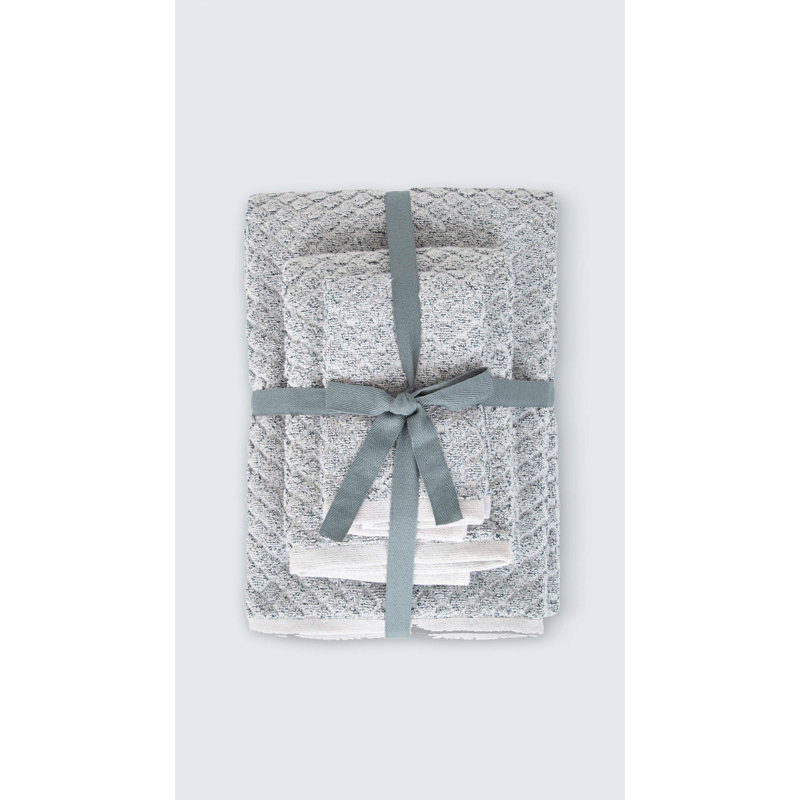 Ensemble de serviettes 100% coton Ebelia, Vert