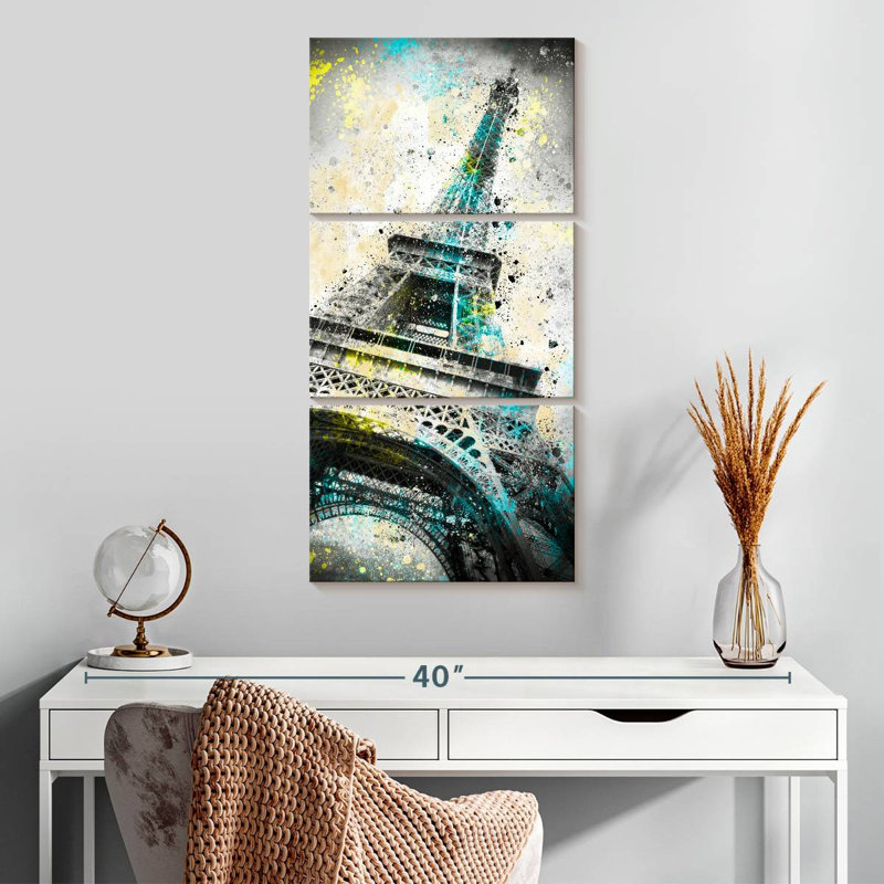 Eiffel Tower Splash, 32" H x 15" W