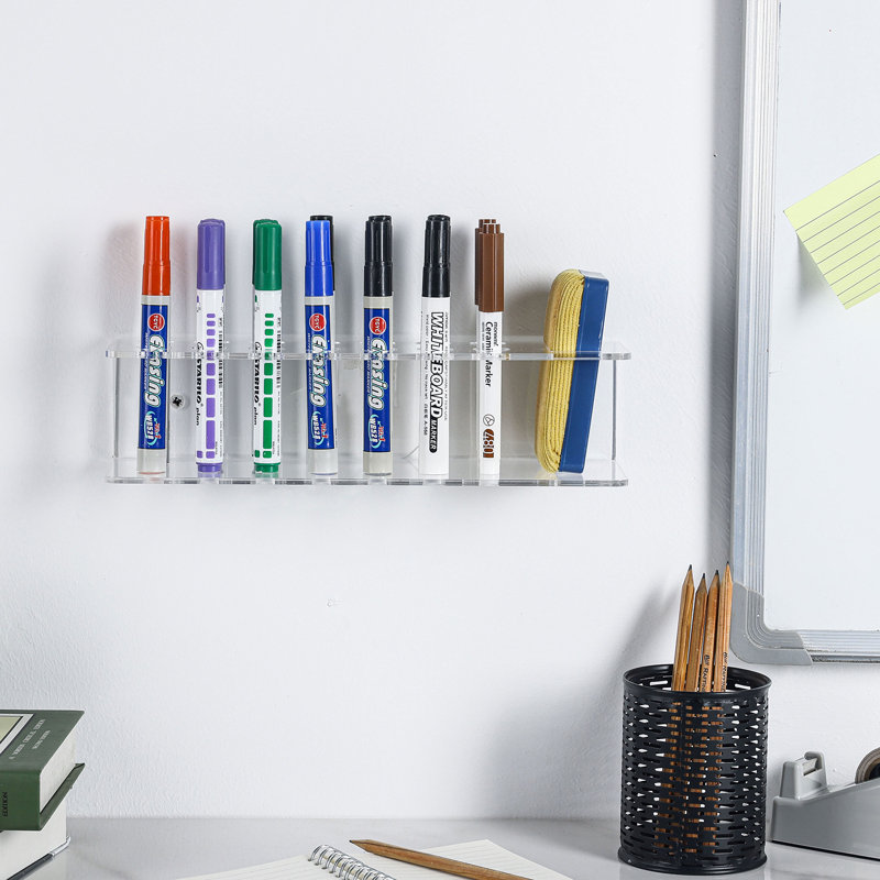 Klodian 14 Slot Acrylic Wall Pen Holder