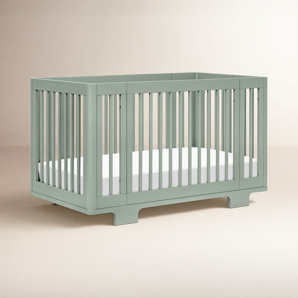 Yuzu Pine 8-in-1 Convertible Crib, Light Sage