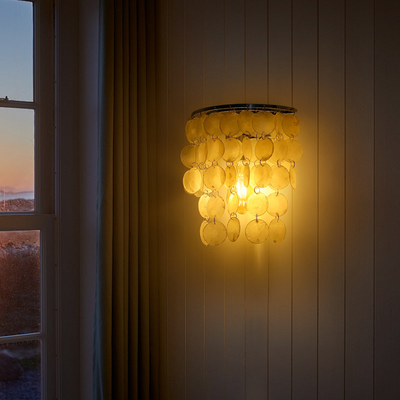 Nature White Shell Wall Lamp Sconce