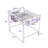 Space-Saving Metal Loft Bed with Built-In Storage Shelves-508225524