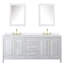 Ensemble de meuble-lavabo double 80 po avec dessus en quartz et miroir Daria-100481665-100481666-100502013