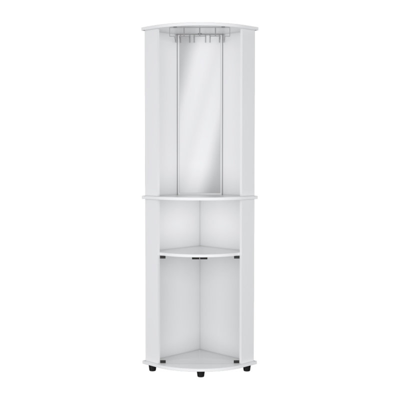 Bar 75 "en bois blanc avec trois tablettes