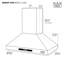Kucht 48" W Stainless Steel Island Range Hood