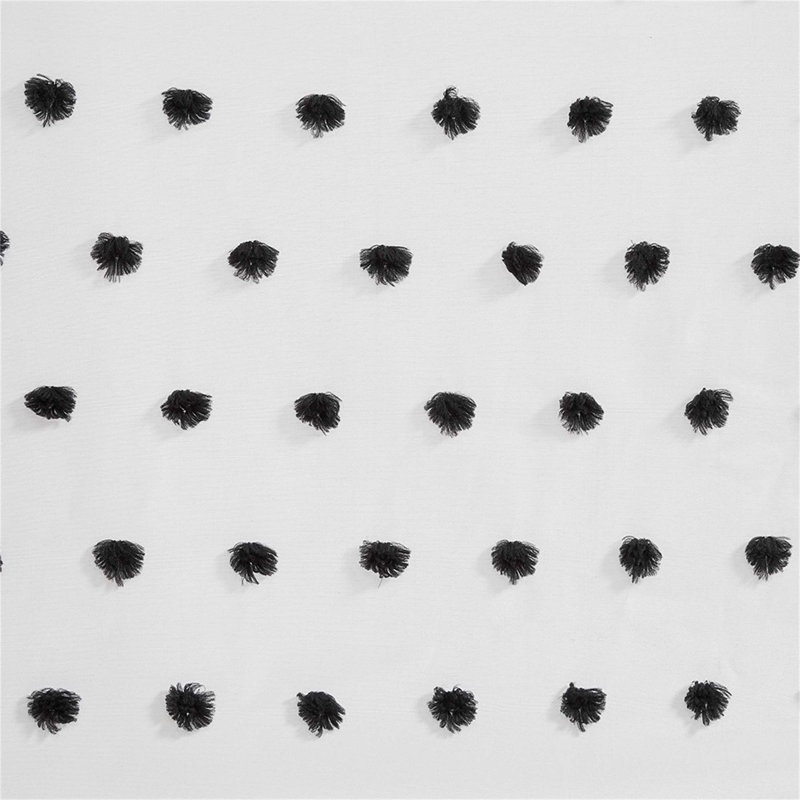 Panneau semi-transparent en polyester Tishawna, Noir, L 50 po x L 63 po