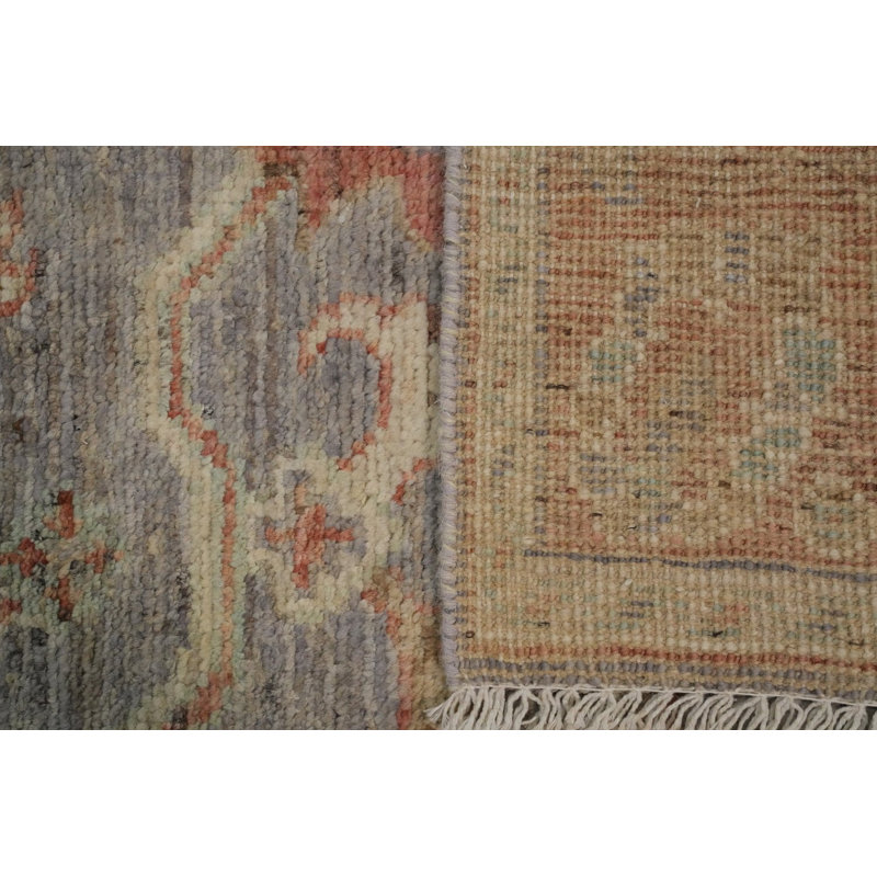 Vegetable Dye Wool Oushak Turkish Rug 4x6