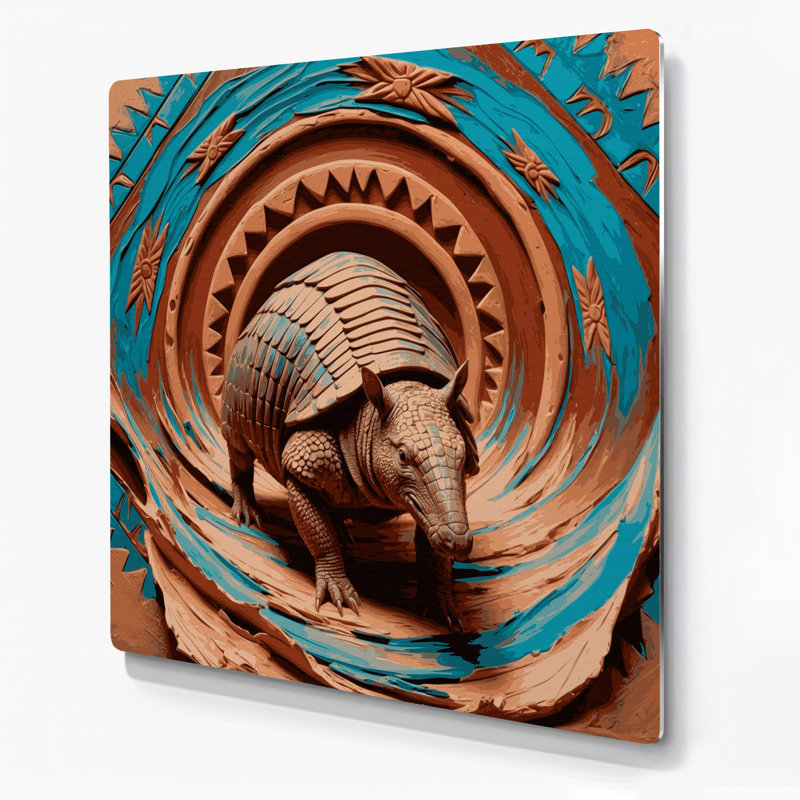 Art mural en métal Southwestern Animals, H 192 po x l 192 po x P 0,05 po