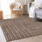 Premium Machine Washable Prisco Brown Rug-1937122413