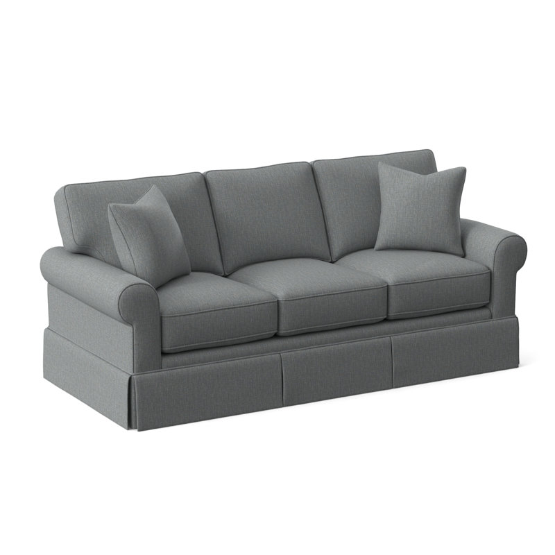 Benton Sofa, Light Blue Performance Fabric; 0851-55
