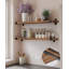 Tablettes flottantes rustiques en bois