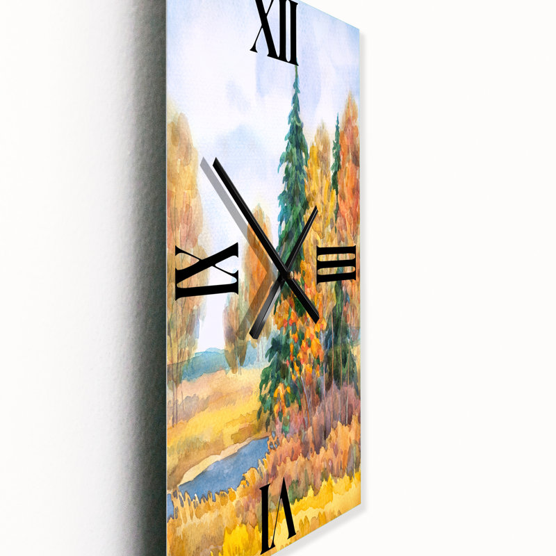 Horloge murale Autumnal Forest, Grand