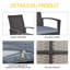Chaise berçante d'extérieur avec coussins Saish
