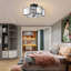 Aireen 2 - Light 41cm Unique/Statement Star Semi Flush Mount Light-1543473530