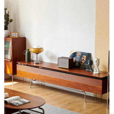 Sleek Cherrywood TV Stand with Storage