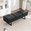 Banc de rangement rembourré en similicuir Charice-132539112