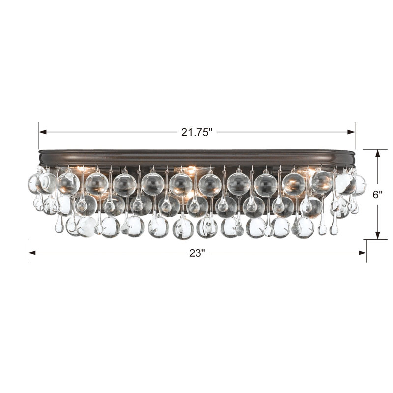 Freddy 6-Light Dimmable Vanity Light, Vibrant Bronze
