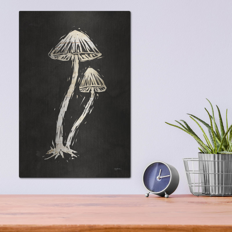 «Mystical Halloween Mushroom 2» par Mary Urban, art mural en métal, H 16 po x l 12 po