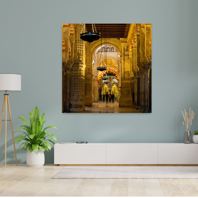 Interior Of The Mosque. La Mezquita Cordoba Cordoba Province Andalusia Southern Spain by Ken Welsh - Wrapped Canvas Print