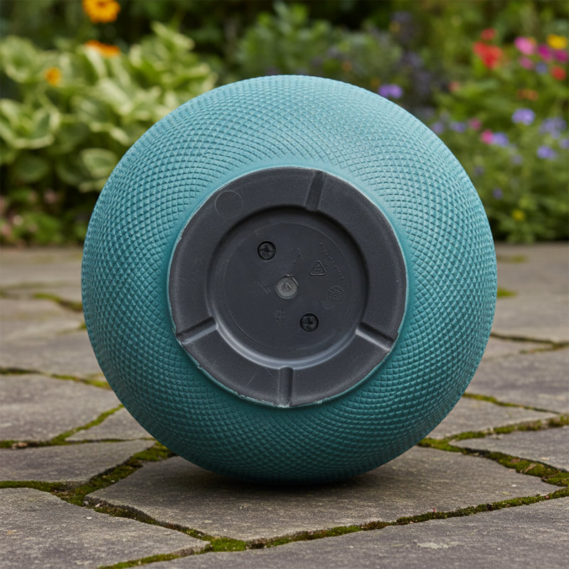 Jardinière en résine bleue recyclée, Sarcelle