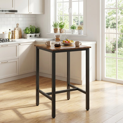 Mciver Square with Steel Base Dining Table