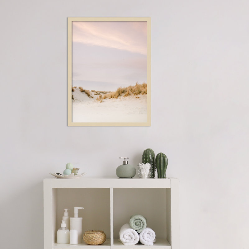 «Ameland Dunes 3» par Hartzog, impression sur bois encadrée, H 25 po x l 19 po