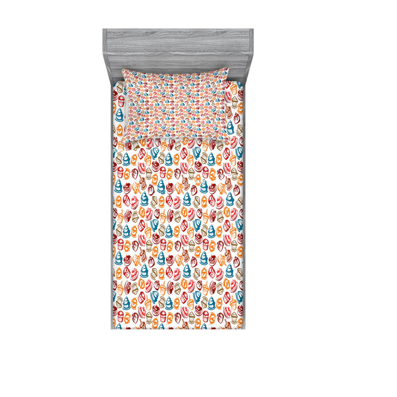 Microfiber Sheet Set, Twin Sheet Set with Fitted Sheet