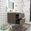Meuble-lavabo simple avec plateau en résine Teriann-101831964
