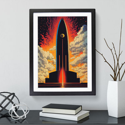 The Captivating Spaceship Rocket - Single Picture Frame Print